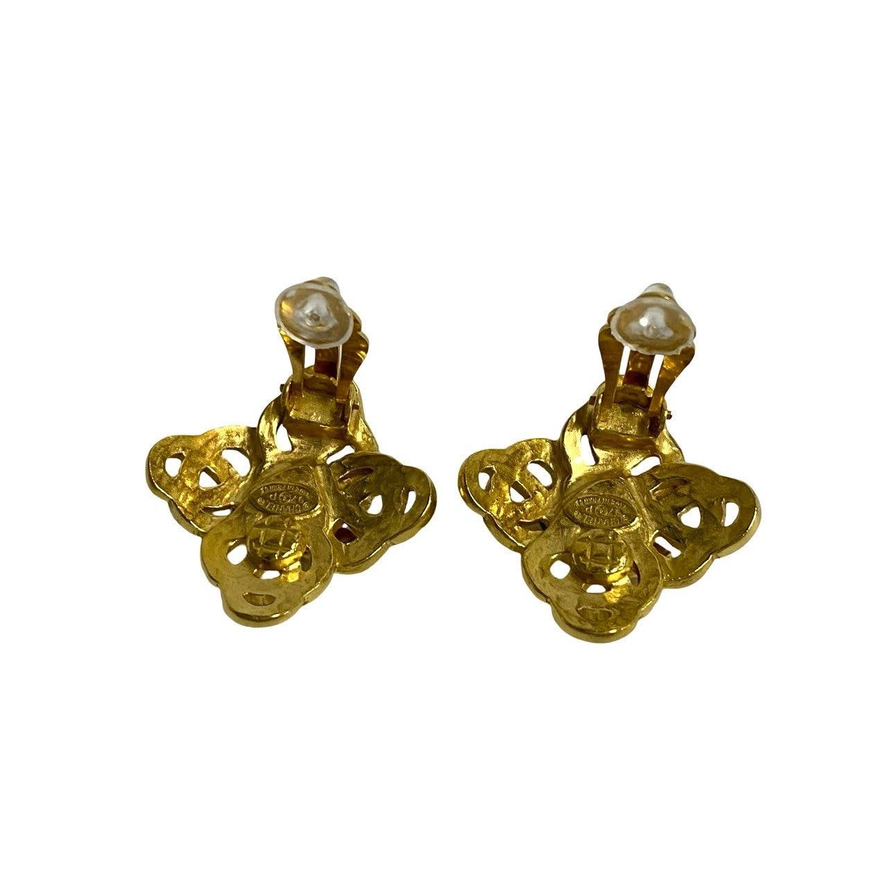 Chanel Chanel Earrings Gold Plated Size ONE SIZE - 4 Thumbnail