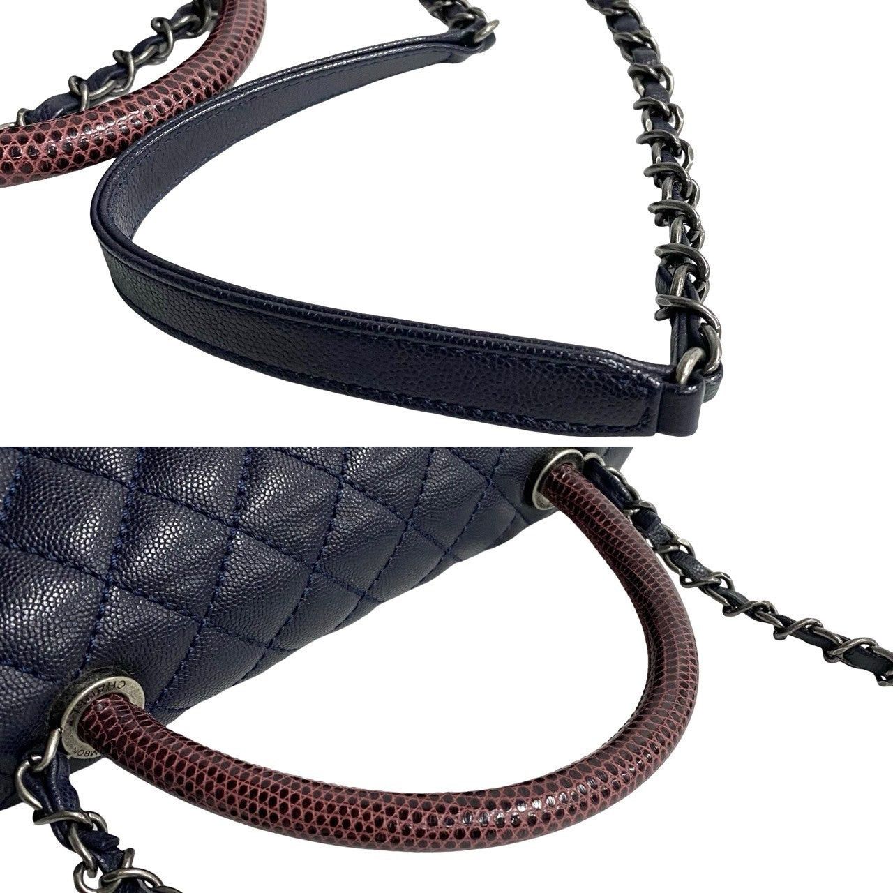 Chanel Chanel Shoulder Bag Blue Leather - Exotic Size ONE SIZE - 8 Thumbnail