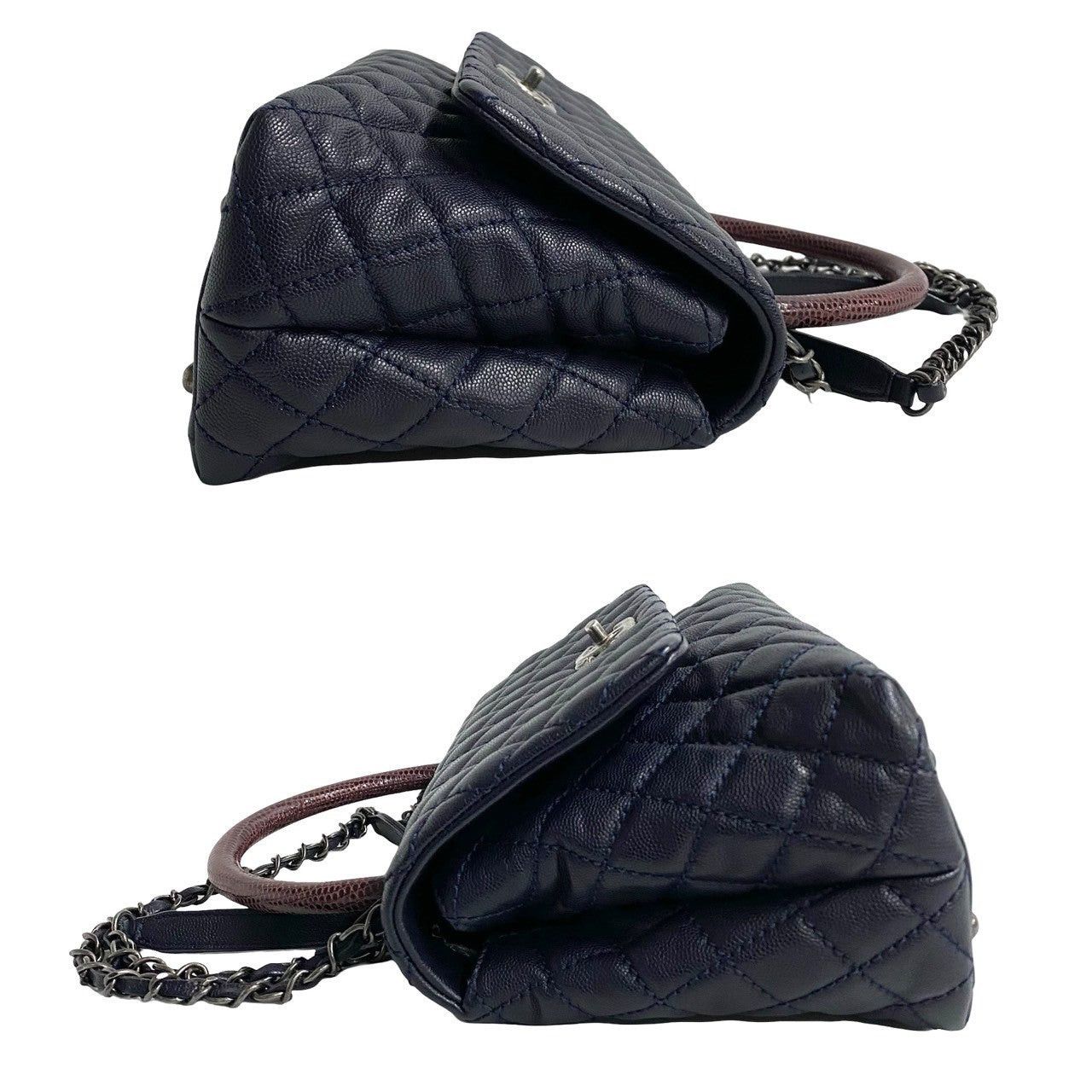 Chanel Chanel Shoulder Bag Blue Leather - Exotic Size ONE SIZE - 6 Thumbnail