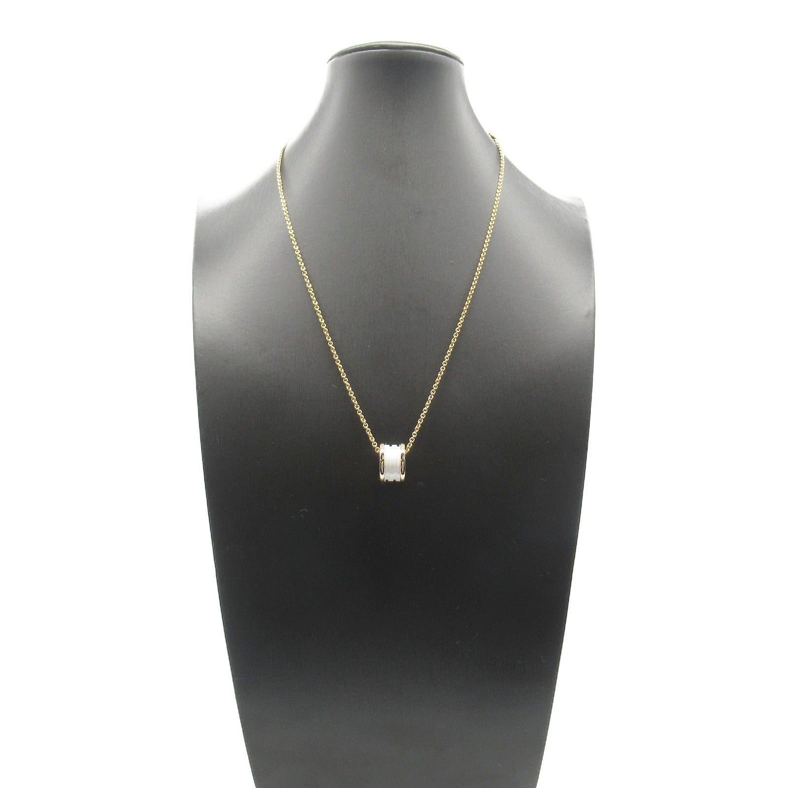 Bvlgari Bvlgari B Zero One Necklace K18Pg (Pink Gold) Ceramic White Size ONE SIZE - 6 Thumbnail
