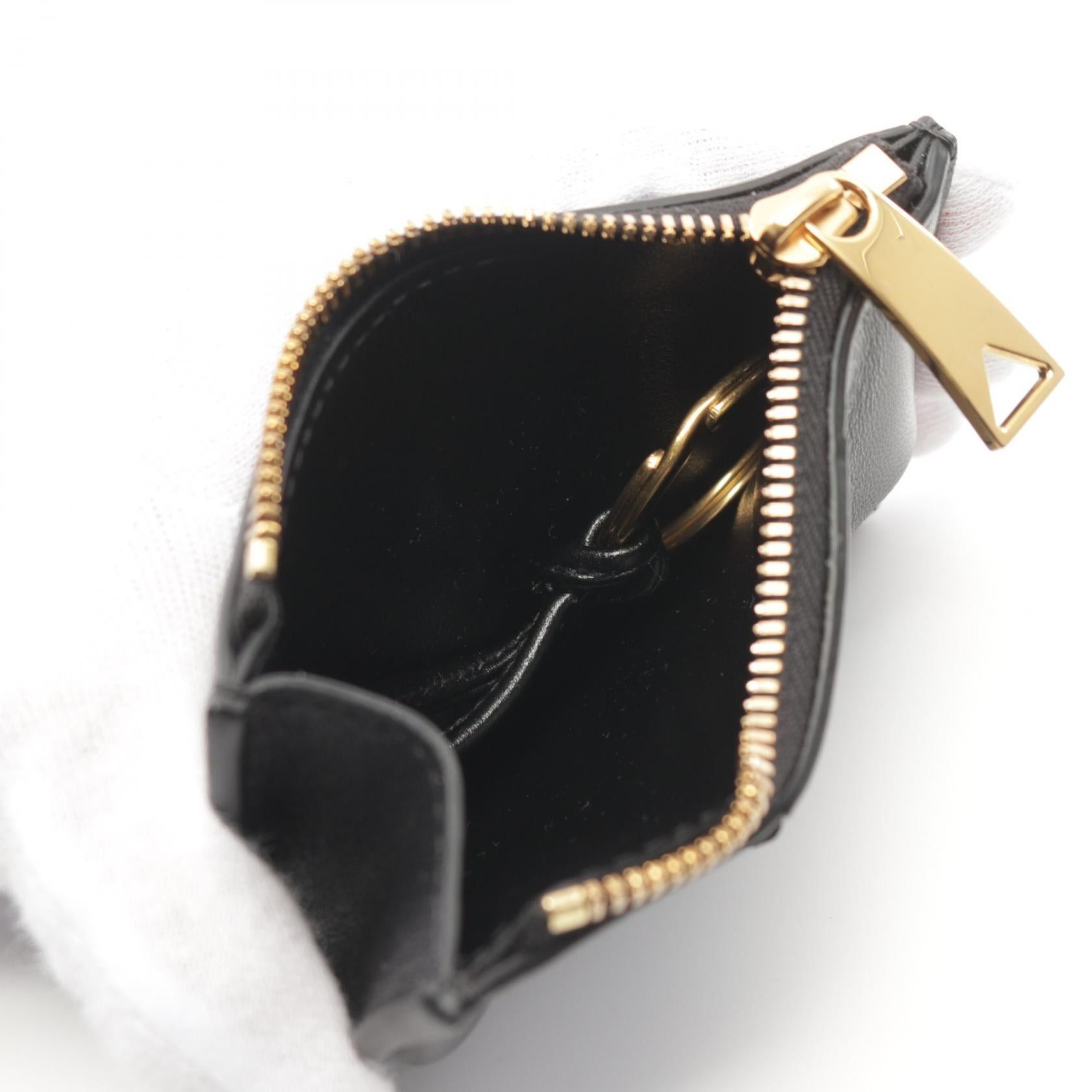 Bottega Veneta Bottega Veneta Maxi Intrecciato Coin Purse Leather Black Size ONE SIZE - 3 Thumbnail