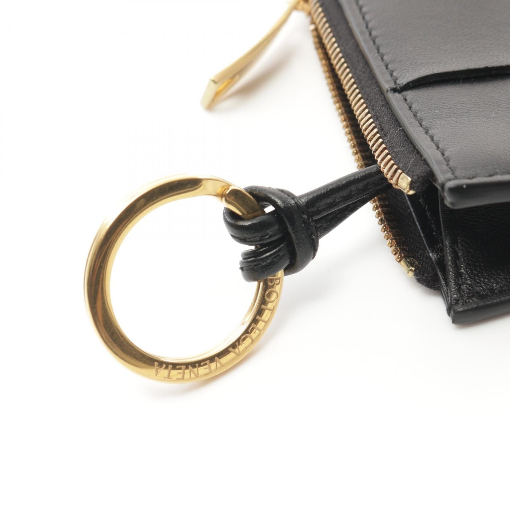 Bottega Veneta Bottega Veneta Maxi Intrecciato Coin Purse Leather Black Size ONE SIZE - 5 Thumbnail