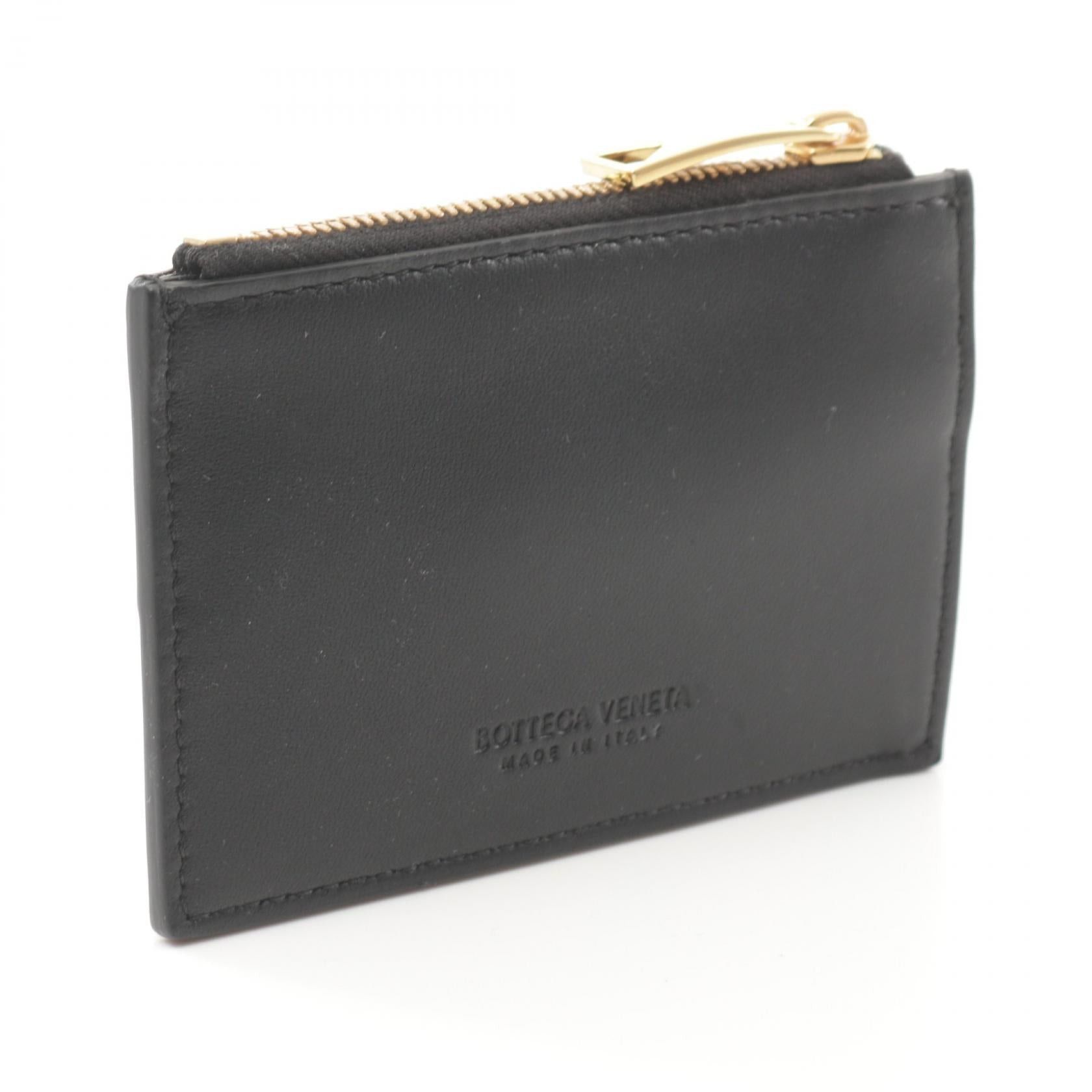 Bottega Veneta Bottega Veneta Maxi Intrecciato Coin Purse Leather Black Size ONE SIZE - 2 Thumbnail