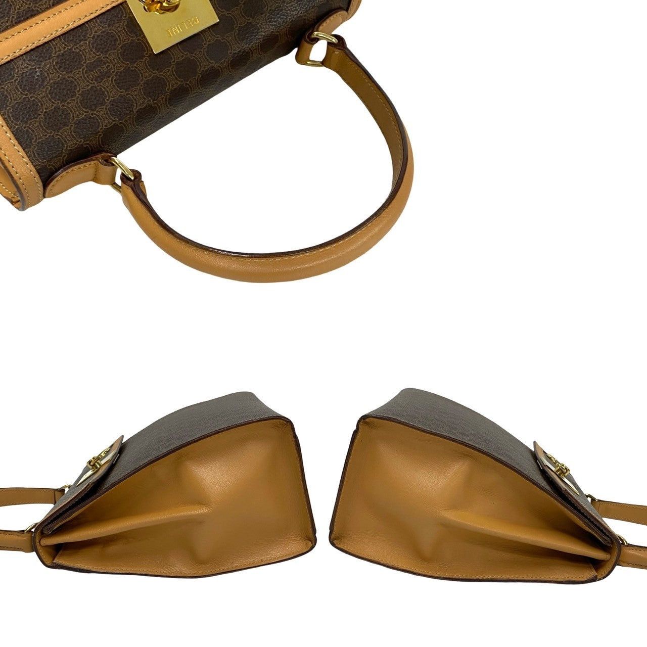Celine Celine Shoulder Bag Brown Leather Size ONE SIZE - 5 Thumbnail