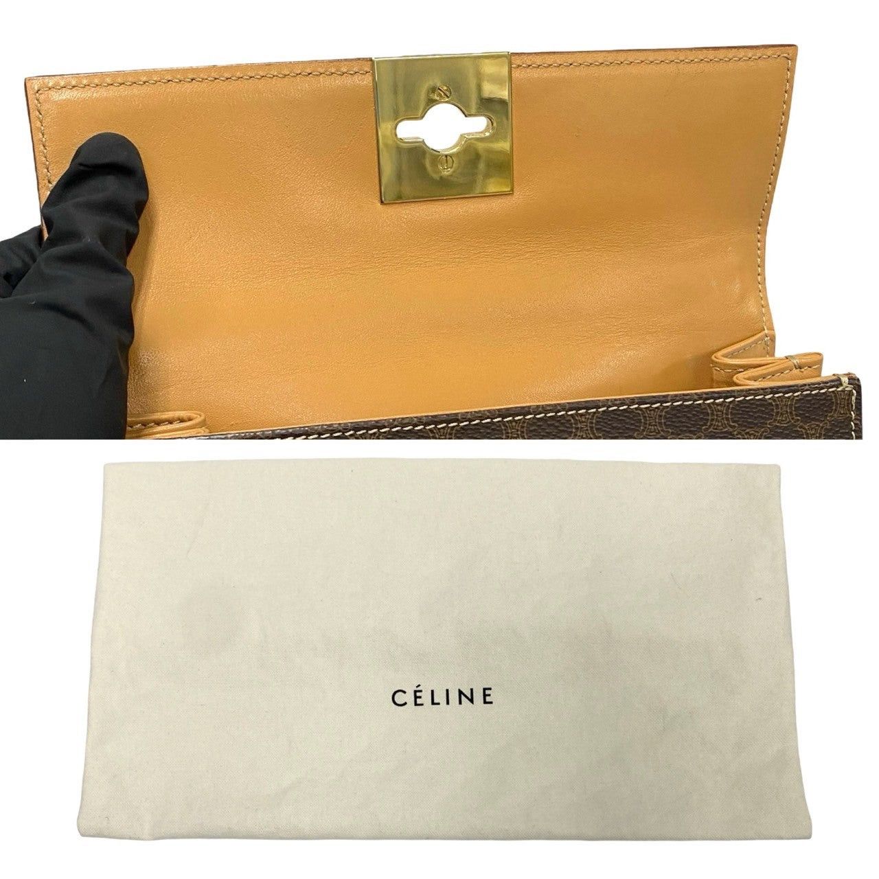 Celine Celine Shoulder Bag Brown Leather Size ONE SIZE - 9 Thumbnail