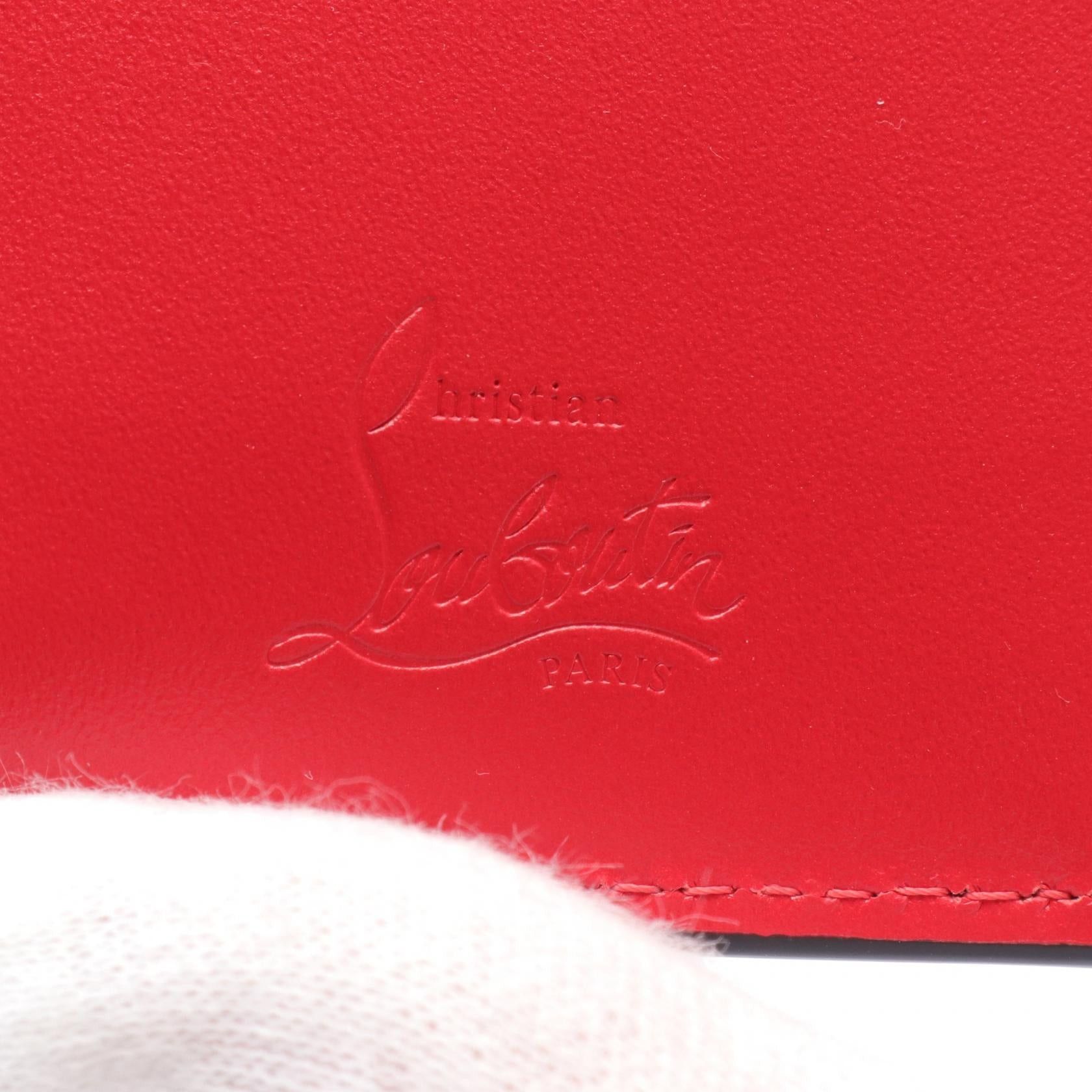Christian Louboutin Christian Louboutin Groovy Trifold Wallet Leather Black Size ONE SIZE - 4 Thumbnail
