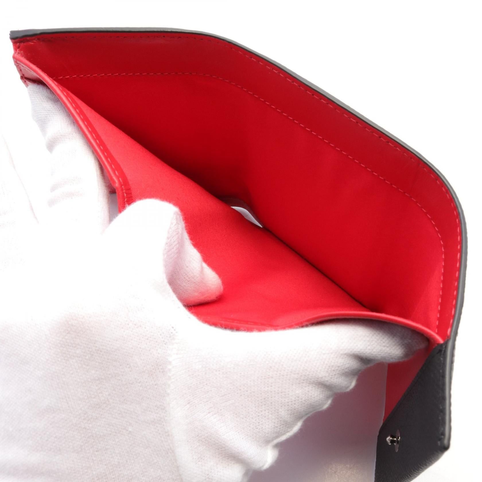 Christian Louboutin Christian Louboutin Groovy Trifold Wallet Leather Black Size ONE SIZE - 5 Thumbnail
