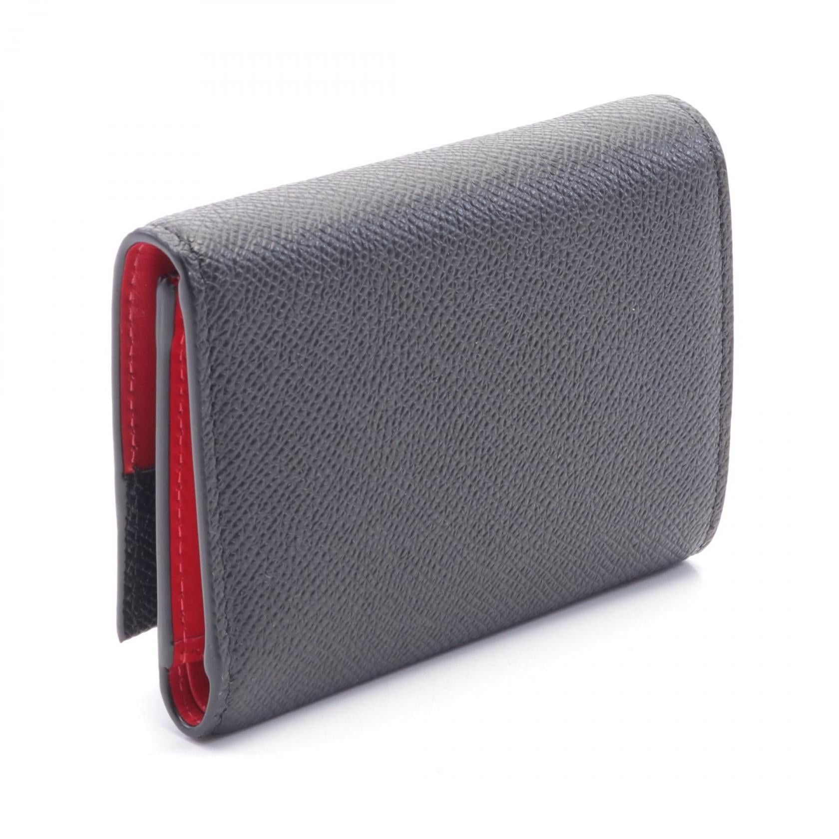 Christian Louboutin Christian Louboutin Groovy Trifold Wallet Leather Black Size ONE SIZE - 2 Thumbnail