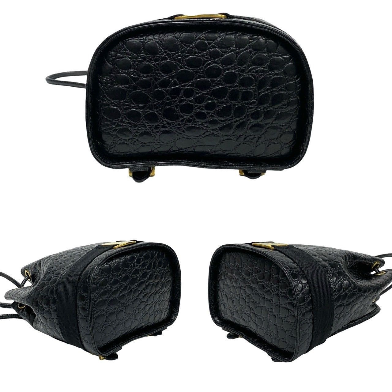 Salvatore Ferragamo Salvatore Ferragamo Backpack Black Leather Size ONE SIZE - 6 Thumbnail