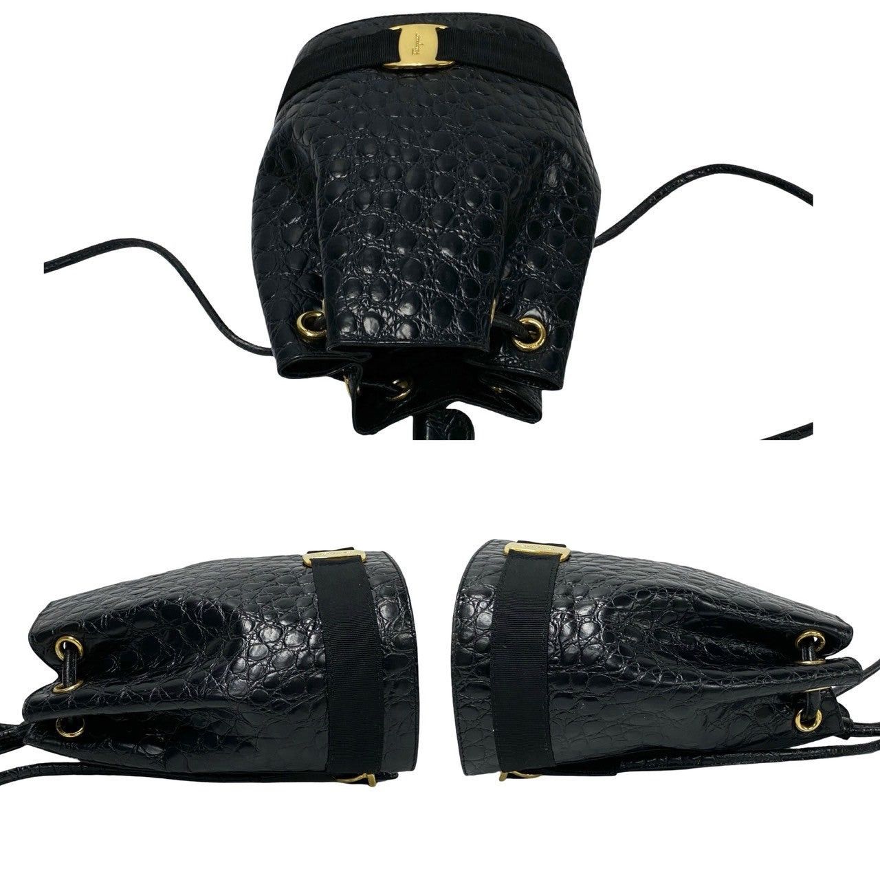 Salvatore Ferragamo Salvatore Ferragamo Backpack Black Leather Size ONE SIZE - 5 Thumbnail