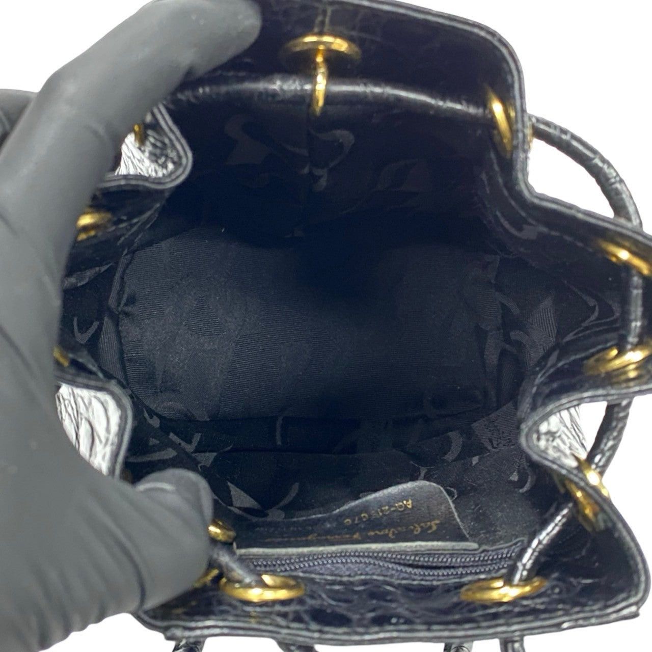 Salvatore Ferragamo Salvatore Ferragamo Backpack Black Leather Size ONE SIZE - 8 Thumbnail