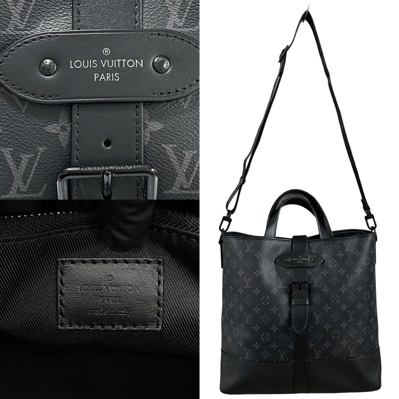 Louis Vuitton Louis Vuitton Shoulder Bag Black Leather Size ONE SIZE - 3 Thumbnail