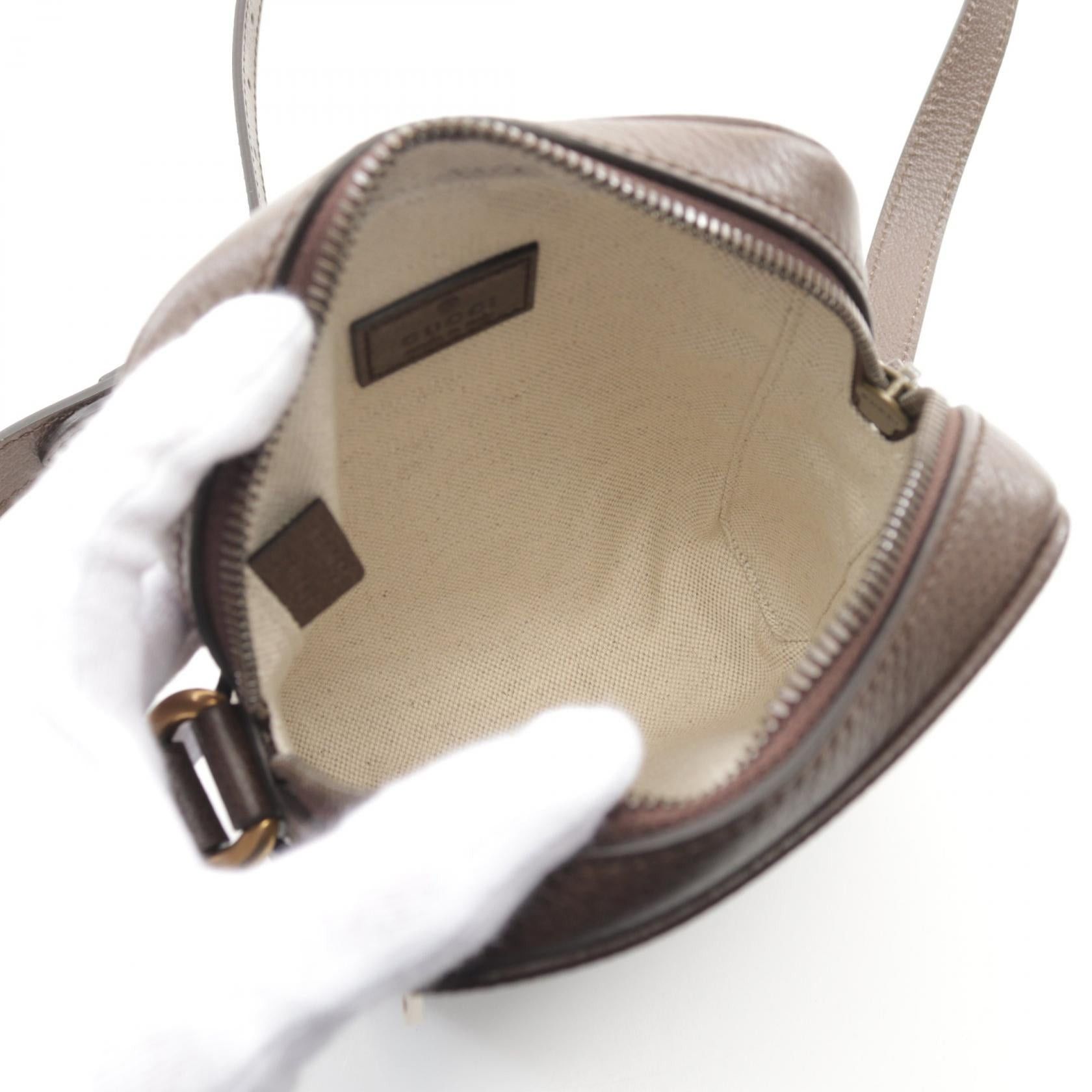 Gucci Gucci Ophidia Gg Supreme Shoulder Bag Coated Canvas Leather Beige Brown Multicolor Size ONE SIZE - 3 Thumbnail