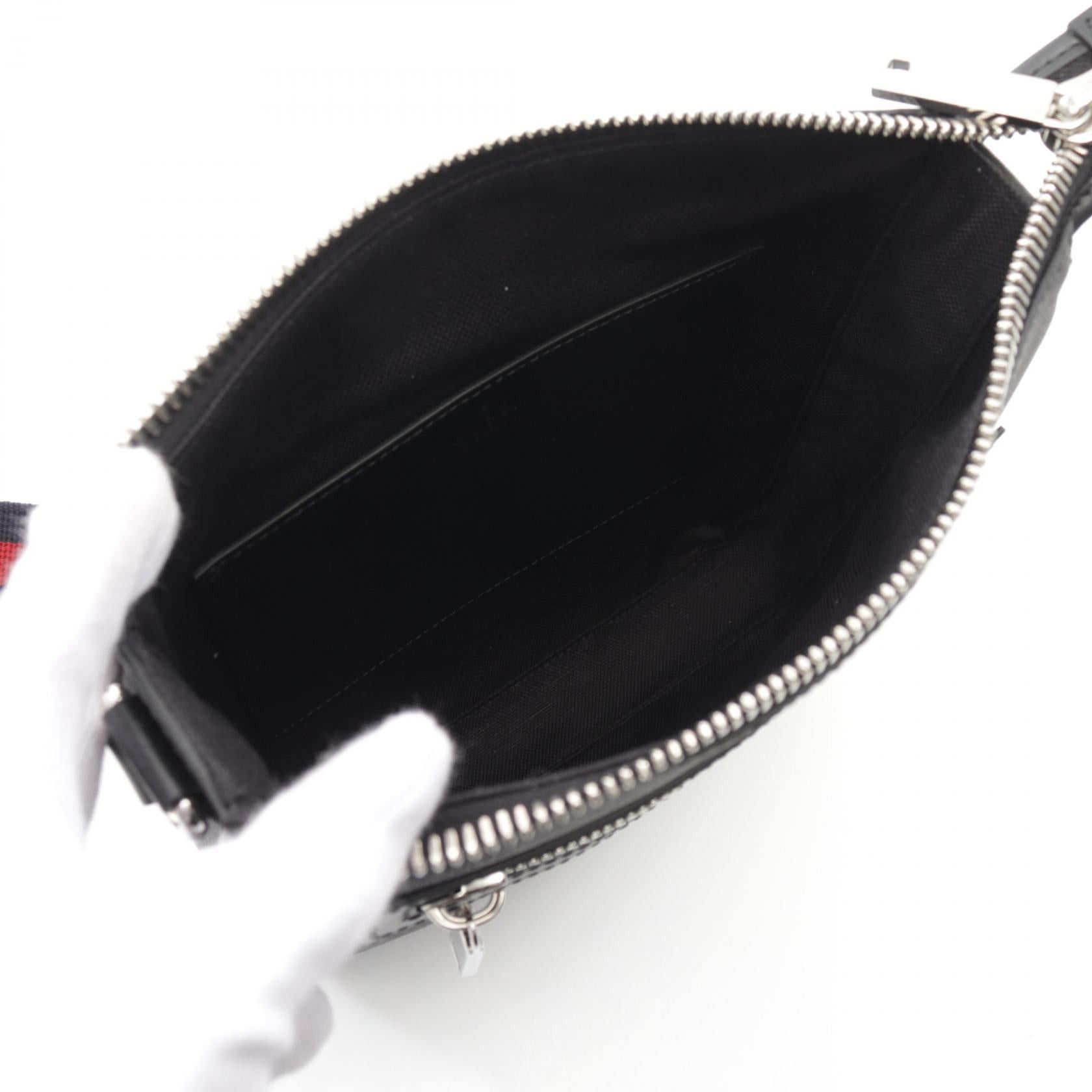 Gucci Gucci Gg Supreme Small Shoulder Bag Coated Canvas Leather Black Size ONE SIZE - 3 Thumbnail