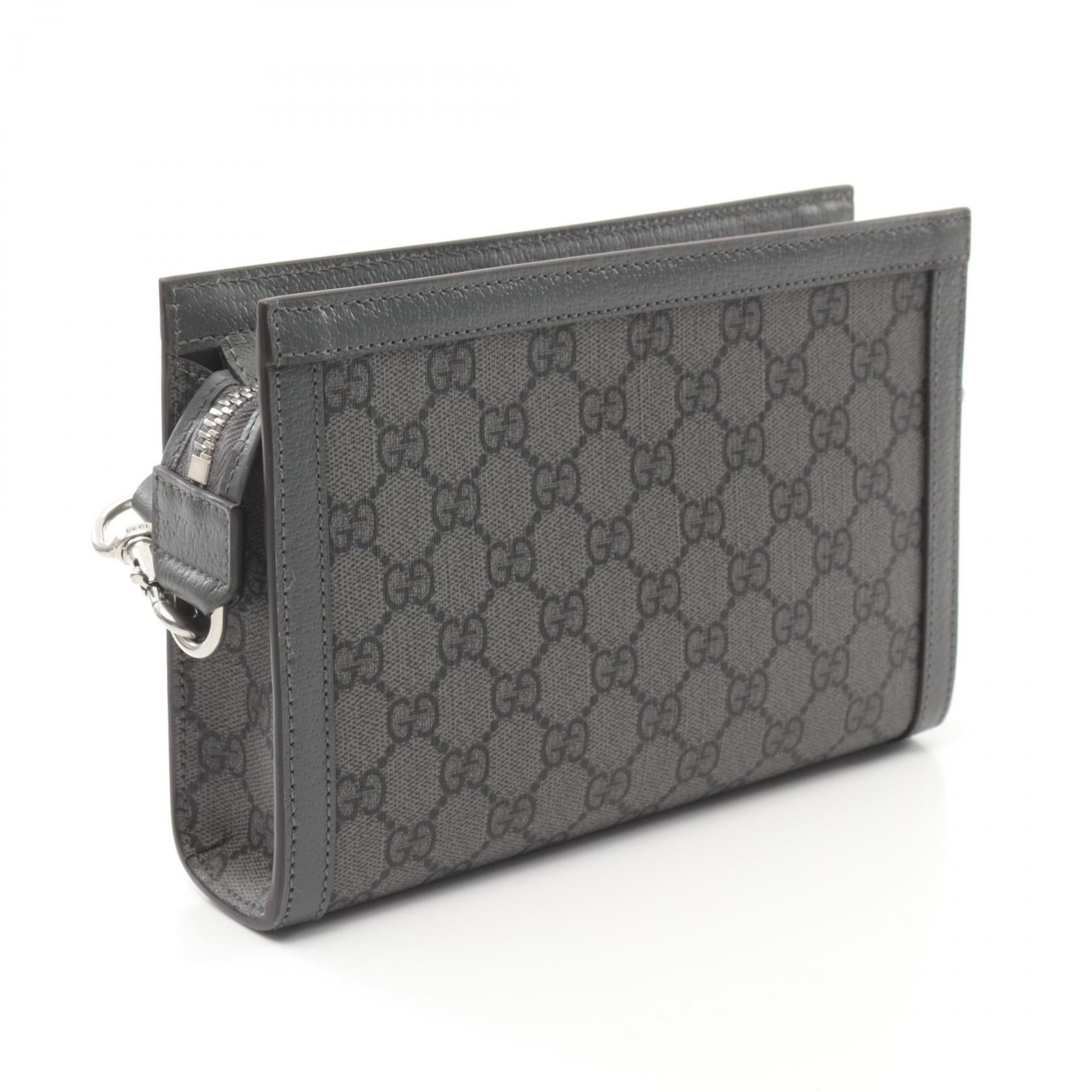 Gucci Gucci Ophidia Super Mini Bag Shoulder Coated Canvas Leather Gray Size ONE SIZE - 2 Thumbnail