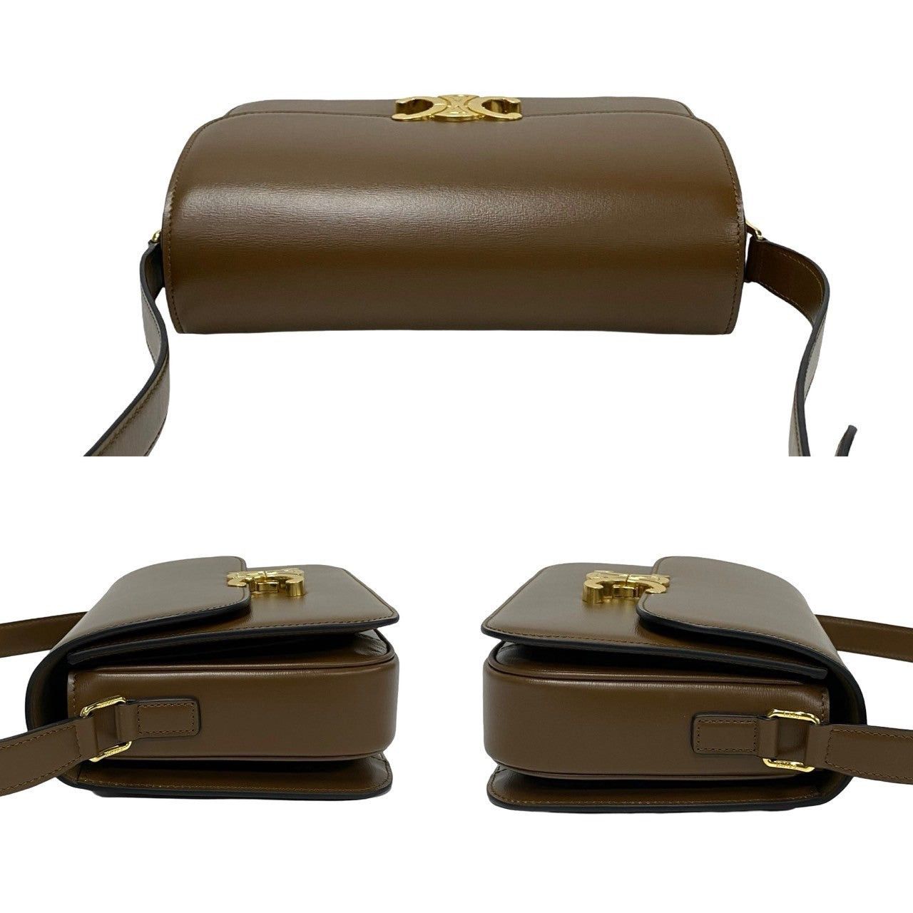 Celine Celine Shoulder Bag Brown Leather Size ONE SIZE - 5 Thumbnail