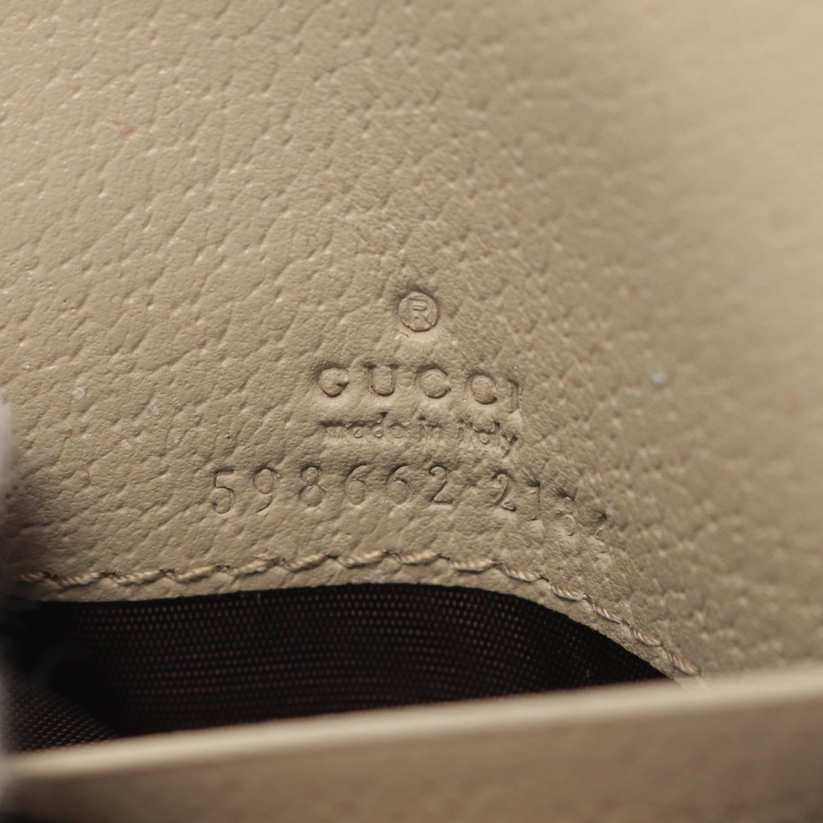 Gucci Gucci Ophidia Gg Wallet Sherry Line Bi-Fold Coated Canvas Leather Beige Multicolor Size ONE SIZE - 4 Thumbnail