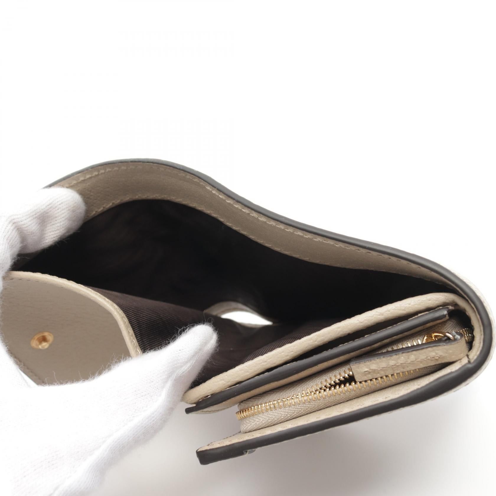 Gucci Gucci Ophidia Gg Wallet Sherry Line Bi-Fold Coated Canvas Leather Beige Multicolor Size ONE SIZE - 5 Thumbnail