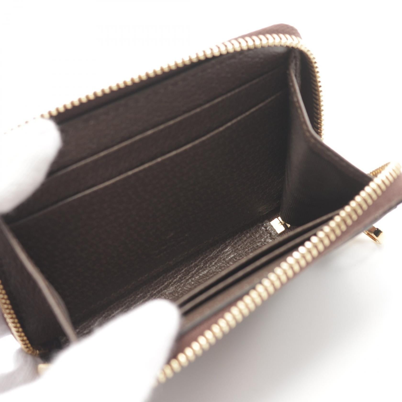 Gucci Gucci Ophidia Gg Supreme Card Case Coated Canvas Leather Beige Brown Multicolor Size ONE SIZE - 3 Thumbnail