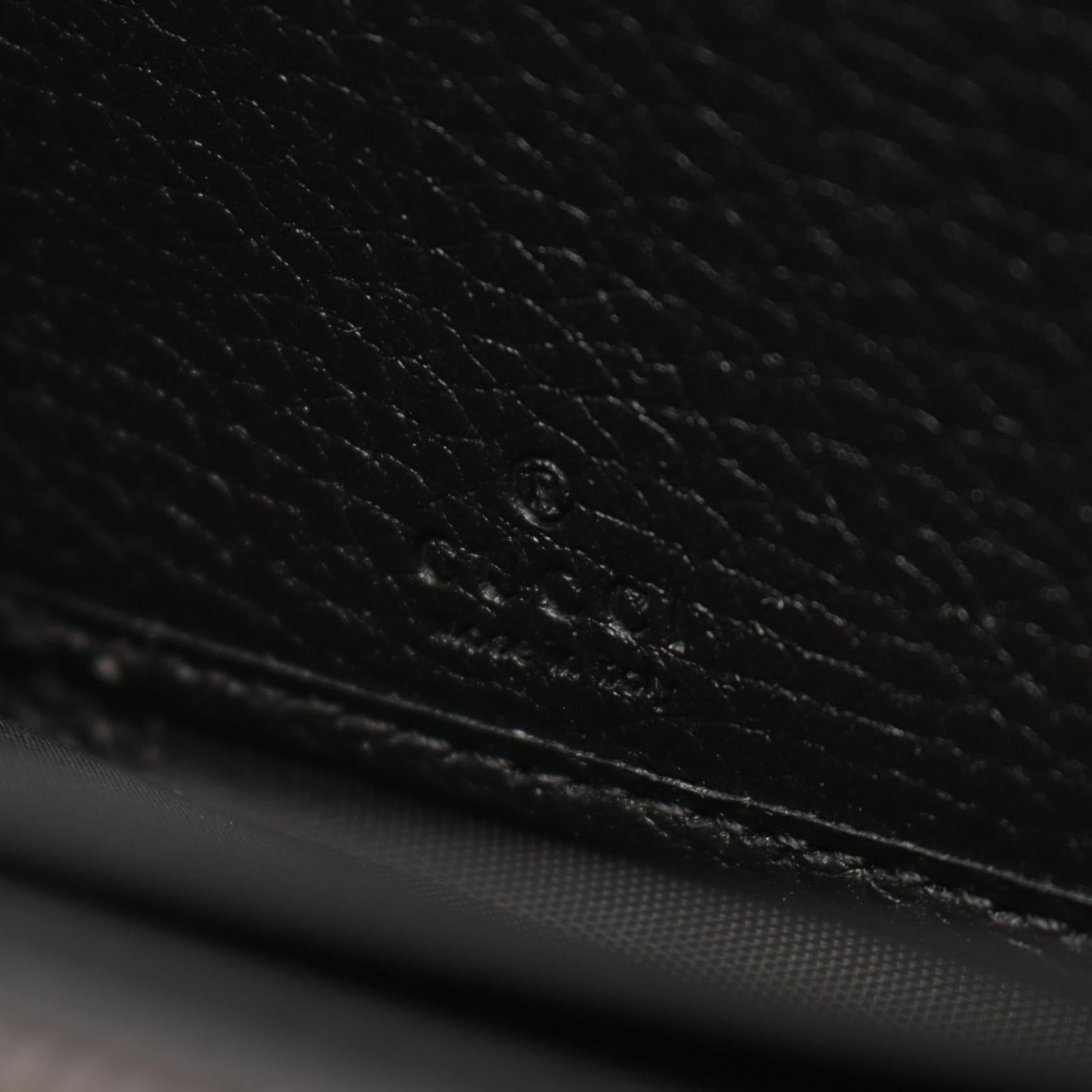 Gucci Gucci Bamboo Round Zipper Long Wallet Leather Black Size ONE SIZE - 4 Thumbnail
