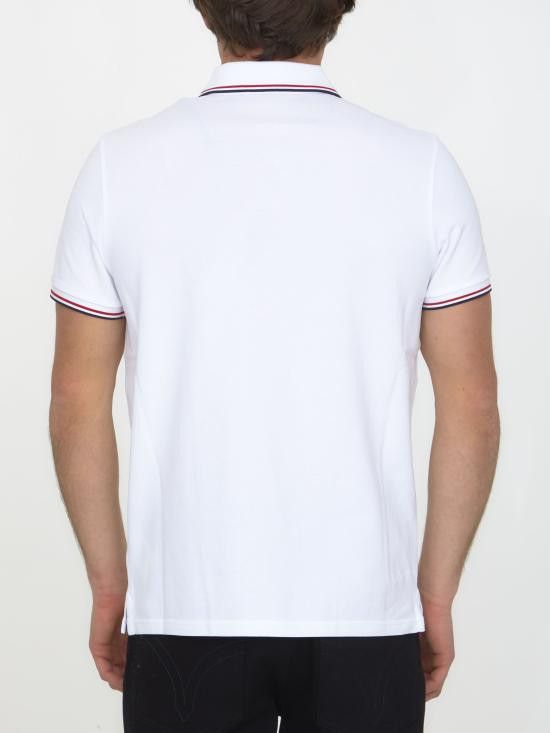 Moncler MONCLER Men Polo Shirts 8A70300 WHITE Size US XL / EU 56 / 4 - 4 Thumbnail