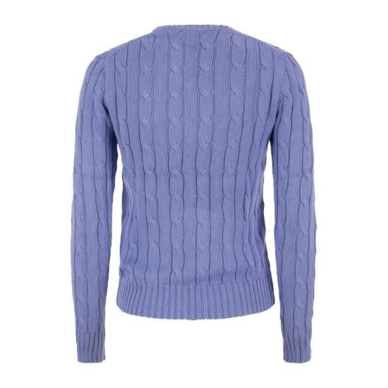 Polo Ralph Lauren POLO RALPH LAUREN Women Sweater 211891640 BLUE Size M / US 6-8 / IT 42-44 - 2 Thumbnail