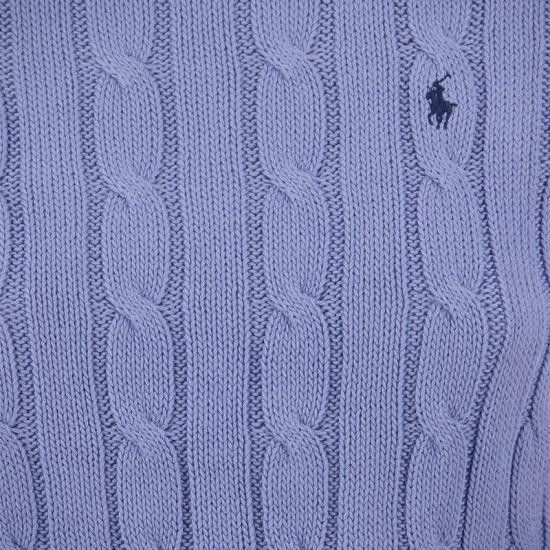 Polo Ralph Lauren POLO RALPH LAUREN Women Sweater 211891640 BLUE Size M / US 6-8 / IT 42-44 - 4 Thumbnail