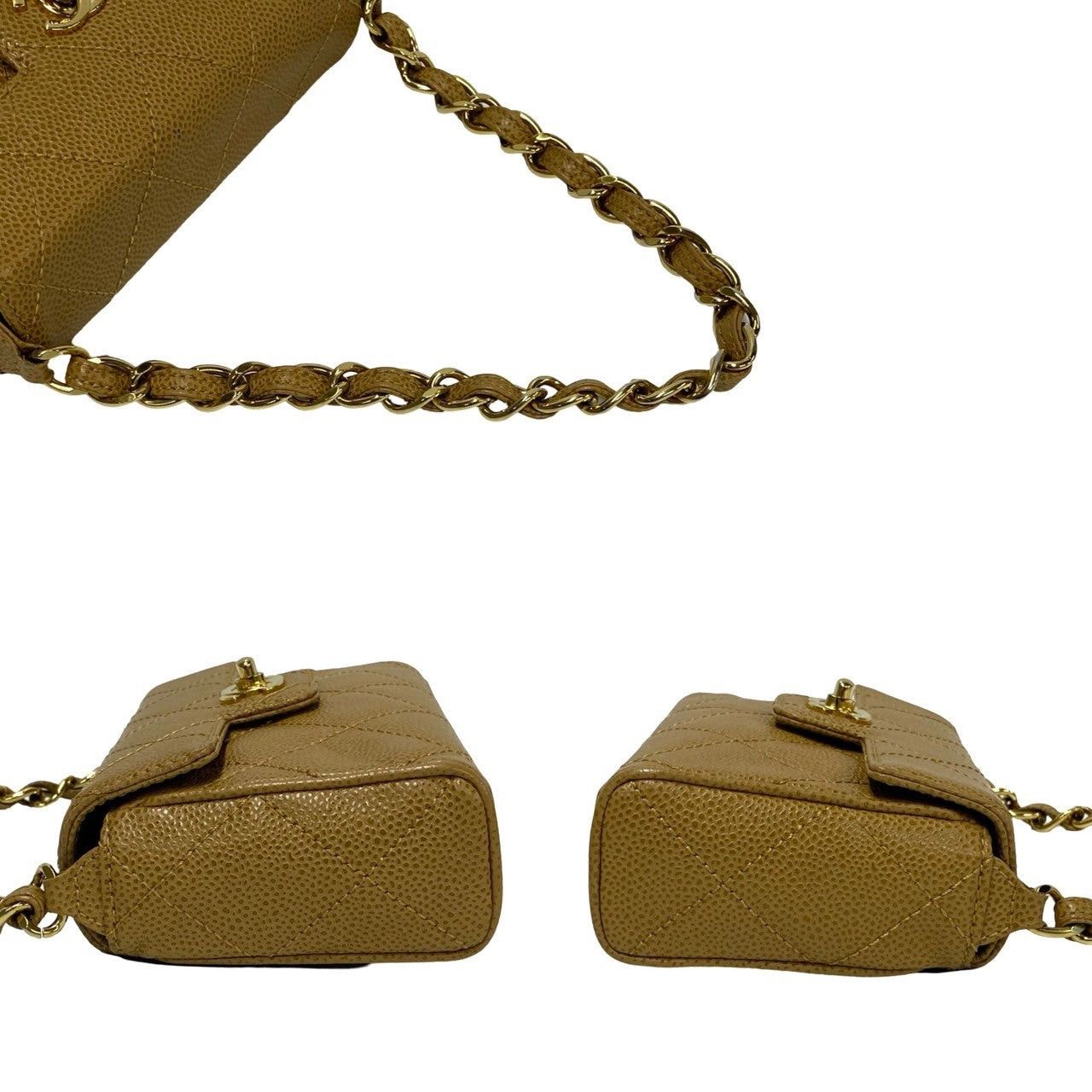 Chanel Chanel Handbag Neutrals Leather Size ONE SIZE - 5 Thumbnail
