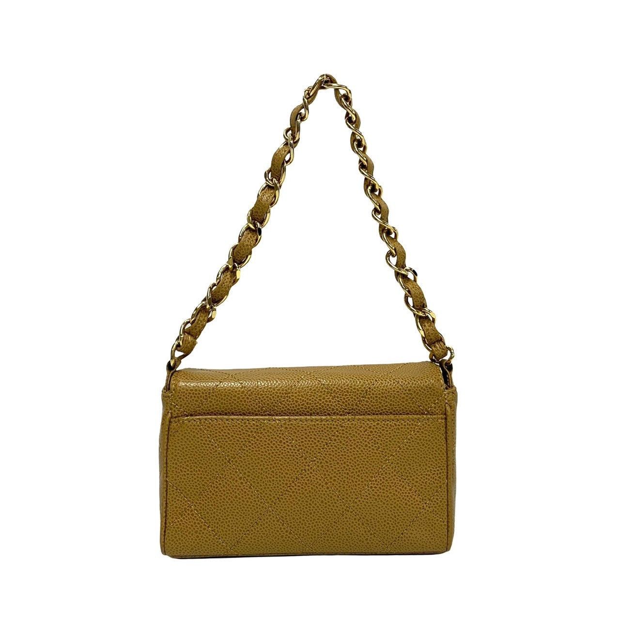 Chanel Chanel Handbag Neutrals Leather Size ONE SIZE - 4 Thumbnail