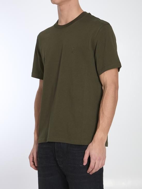 AMI AMI Men T-Shirts UTS027 GREEN Size US XL / EU 56 / 4 - 2 Thumbnail