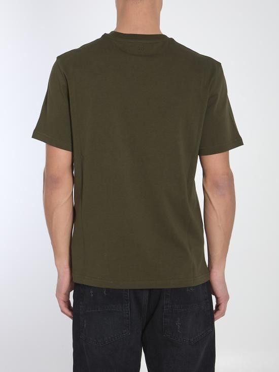 AMI AMI Men T-Shirts UTS027 GREEN Size US XL / EU 56 / 4 - 4 Thumbnail