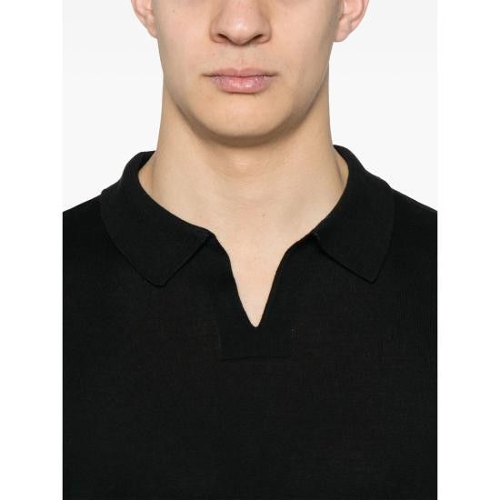 John Smedley JOHN SMEDLEY Men Polo Shirts AYRES BLACK Size US XL / EU 56 / 4 - 4 Thumbnail