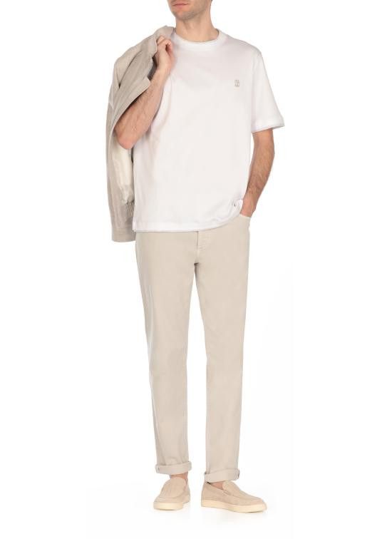 Brunello Cucinelli BRUNELLO CUCINELLI Men T-Shirts M0B137427G CW787 White Size US S / EU 44-46 / 1 - 2 Thumbnail