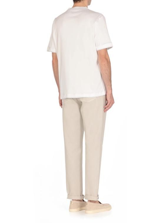 Brunello Cucinelli BRUNELLO CUCINELLI Men T-Shirts M0B137427G CW787 White Size US S / EU 44-46 / 1 - 4 Thumbnail