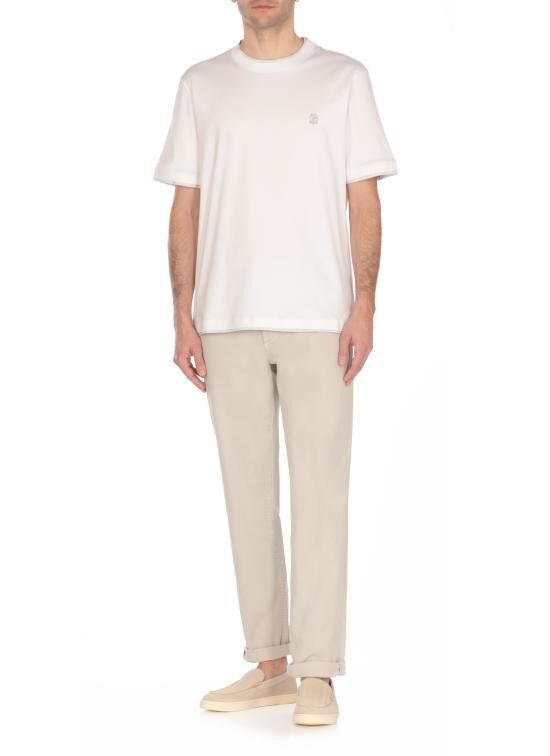 Brunello Cucinelli BRUNELLO CUCINELLI Men T-Shirts M0B137427G CW787 White Size US S / EU 44-46 / 1 - 3 Thumbnail