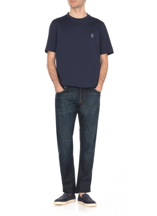Brunello Cucinelli BRUNELLO CUCINELLI Men Sweater M0B138440 C2443 Blue Size US XL / EU 56 / 4 - 2 Thumbnail
