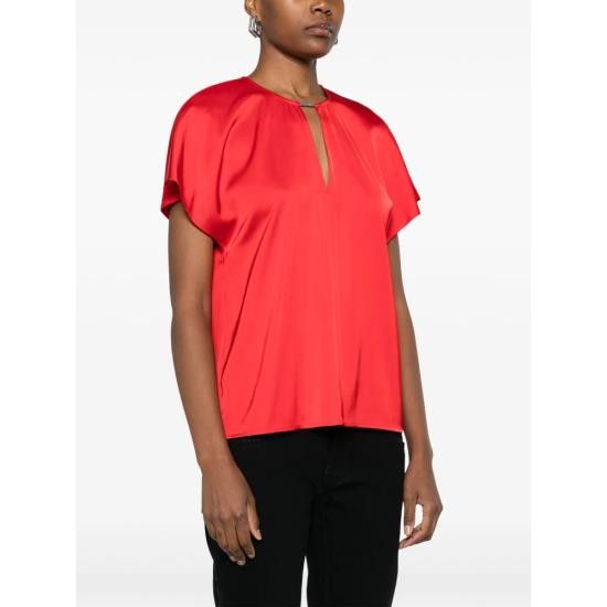 Calvin Klein CALVIN KLEIN Women Blouses K20K208191 BLACK RED Size S / US 4 / IT 40 - 5 Thumbnail