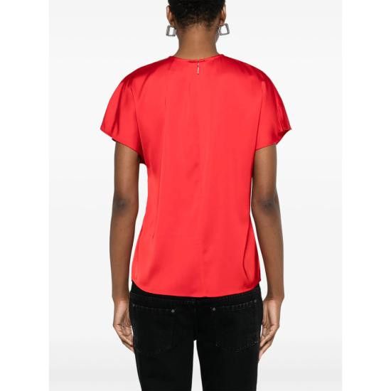 Calvin Klein CALVIN KLEIN Women Blouses K20K208191 BLACK RED Size S / US 4 / IT 40 - 4 Thumbnail