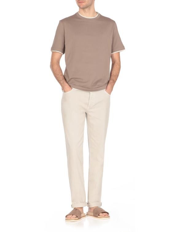 Brunello Cucinelli BRUNELLO CUCINELLI Men T-Shirts M0B137427 C0C13 Brown Size US S / EU 44-46 / 1 - 2 Thumbnail