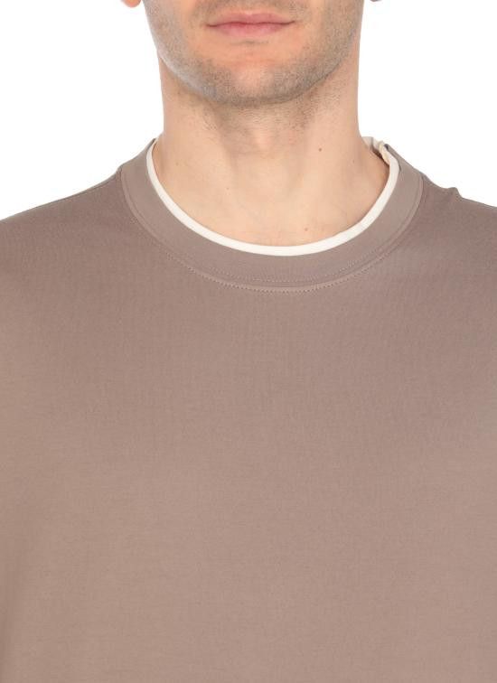 Brunello Cucinelli BRUNELLO CUCINELLI Men T-Shirts M0B137427 C0C13 Brown Size US S / EU 44-46 / 1 - 5 Thumbnail