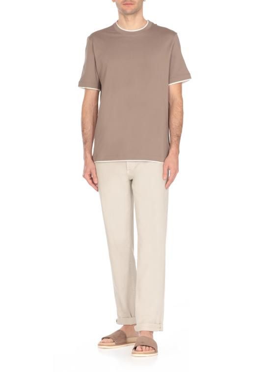 Brunello Cucinelli BRUNELLO CUCINELLI Men T-Shirts M0B137427 C0C13 Brown Size US S / EU 44-46 / 1 - 3 Thumbnail
