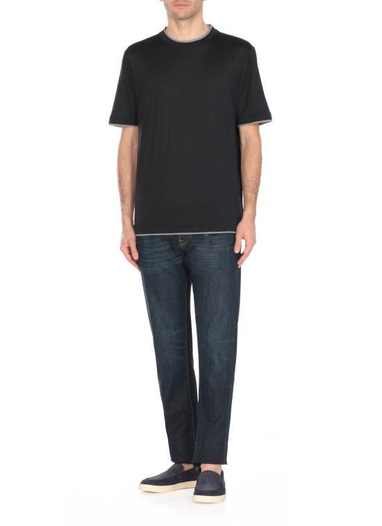 Brunello Cucinelli BRUNELLO CUCINELLI Men Sweater MD8217427 CW893 Blue Size US S / EU 44-46 / 1 - 3 Thumbnail
