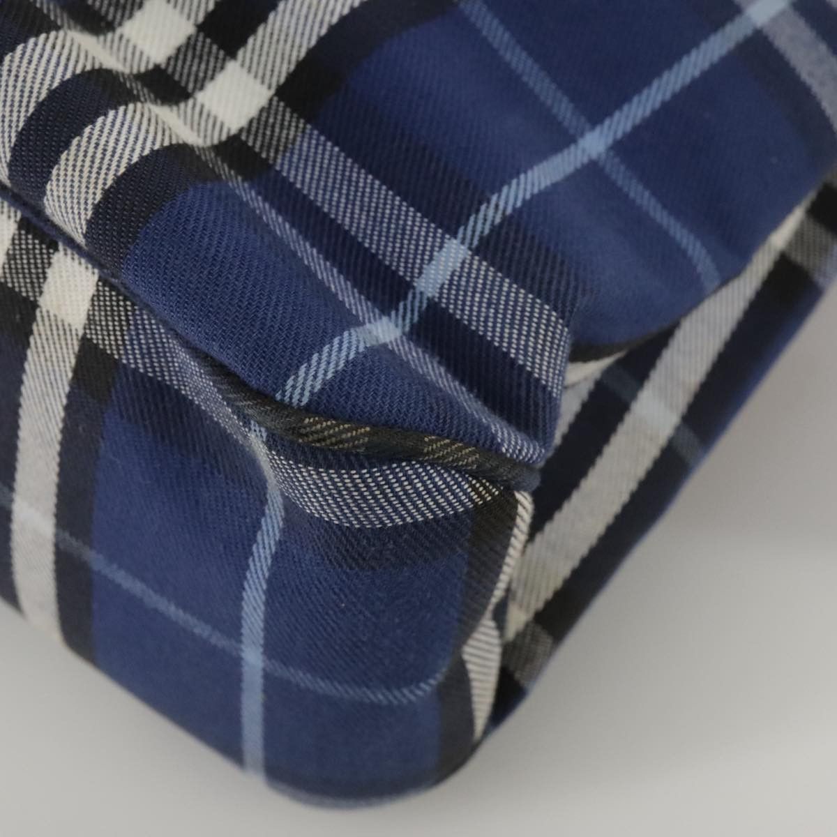 Burberry Nova Check Blue Canvas Handbag (Pre-Owned) Size ONE SIZE - 8 Thumbnail