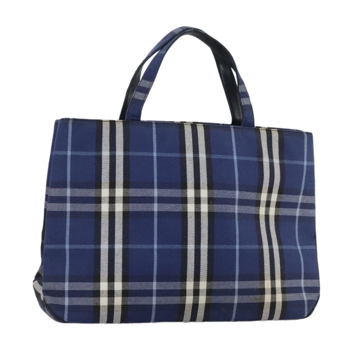 Burberry Nova Check Blue Canvas Handbag (Pre-Owned) Size ONE SIZE - 15 Thumbnail