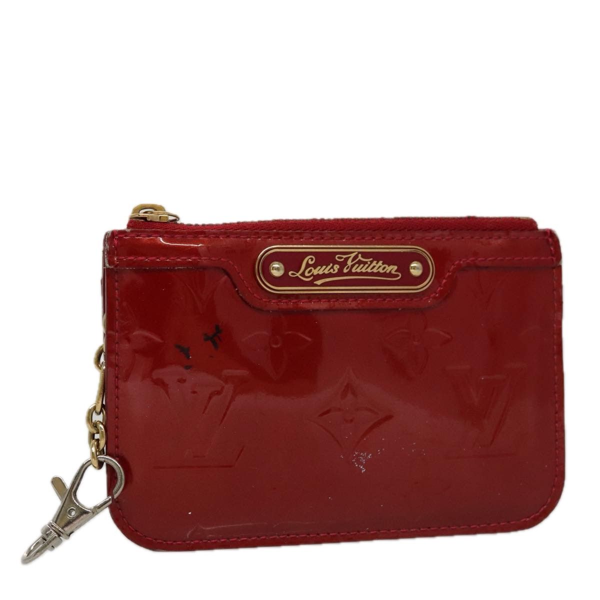 Louis Vuitton Pochette Clés Red Patent Leather Wallet (Pre-Owned) Size ONE SIZE - 14 Thumbnail