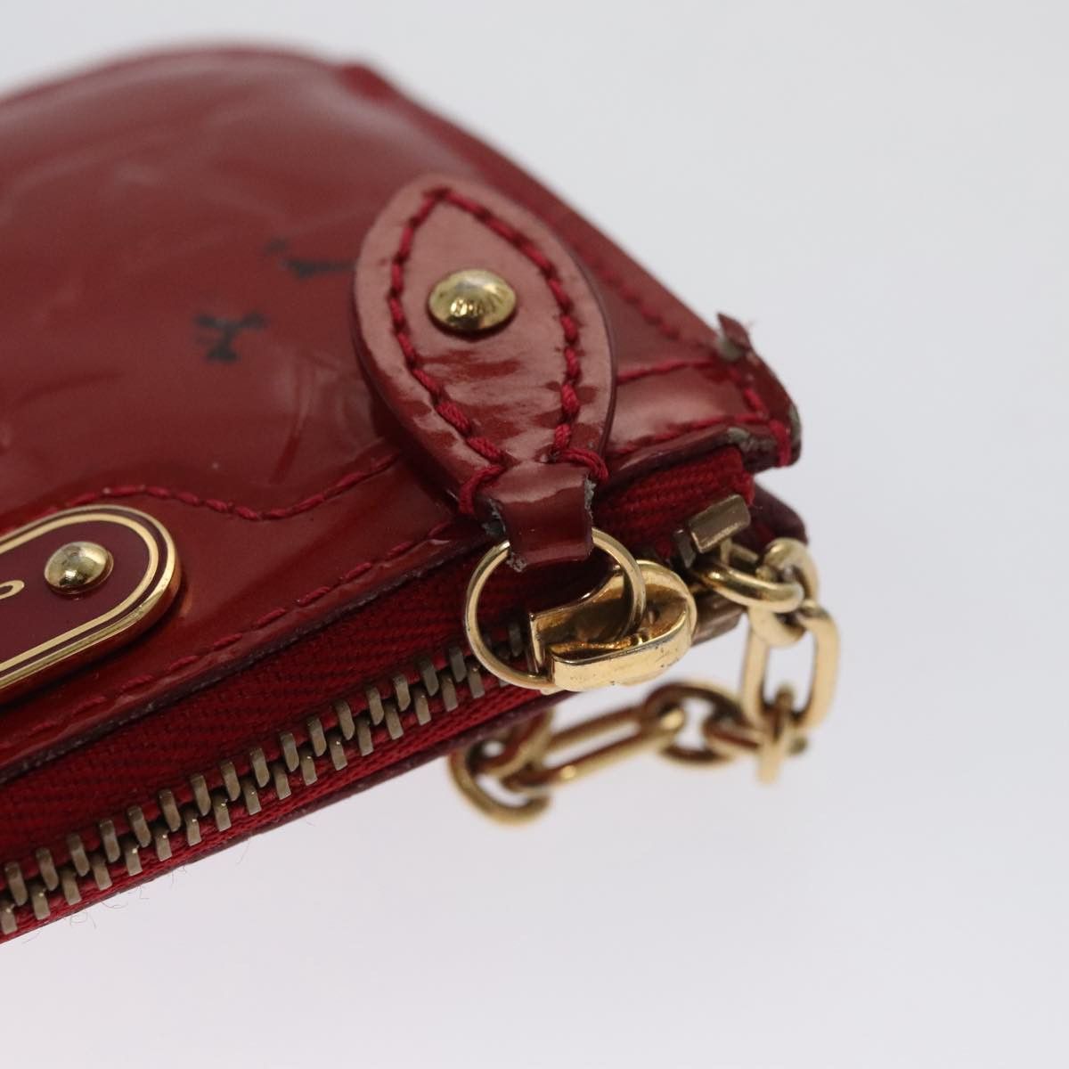 Louis Vuitton Pochette Clés Red Patent Leather Wallet (Pre-Owned) Size ONE SIZE - 10 Thumbnail