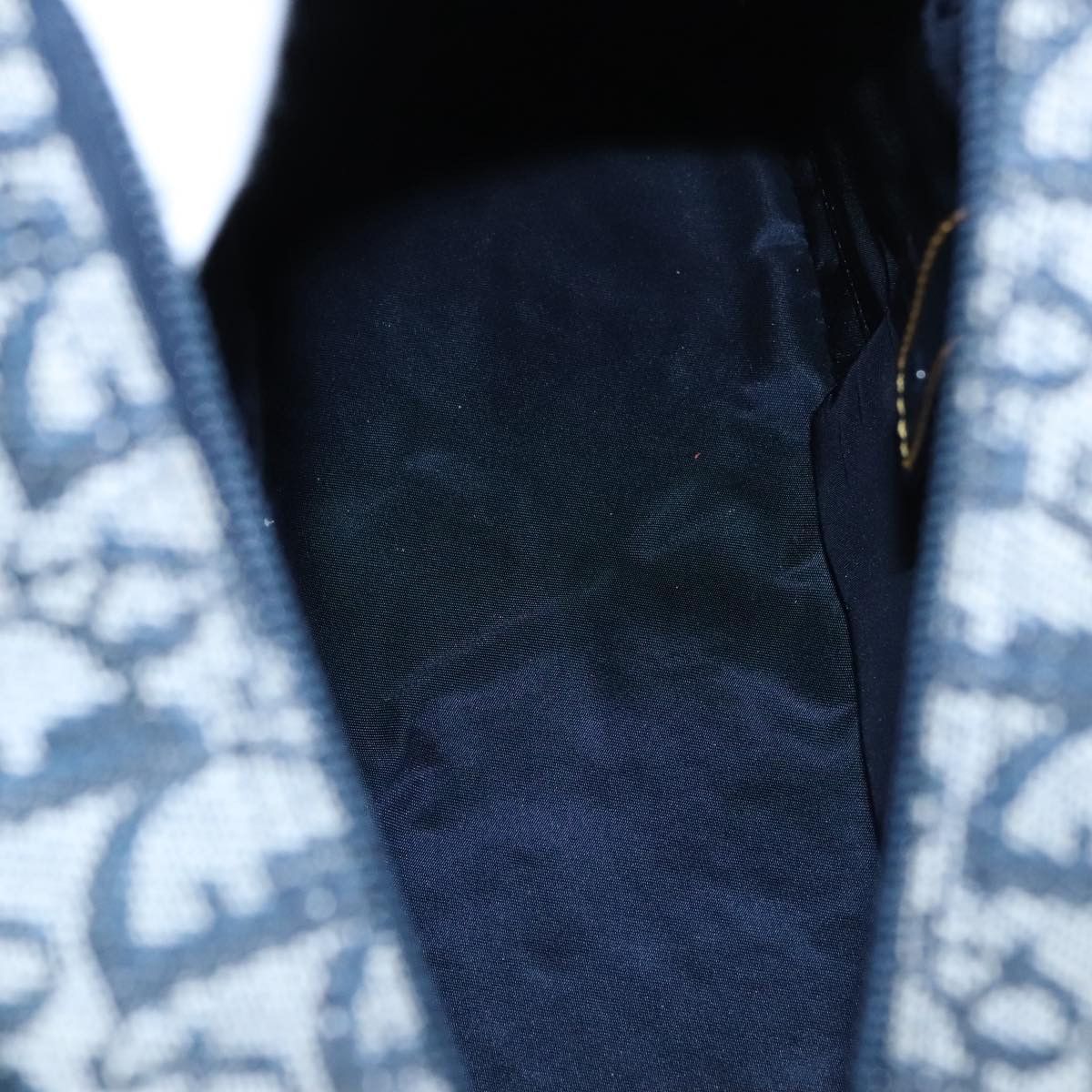 Dior Double Saddle Navy Canvas Handbag (Pre-Owned) Size ONE SIZE - 14 Thumbnail