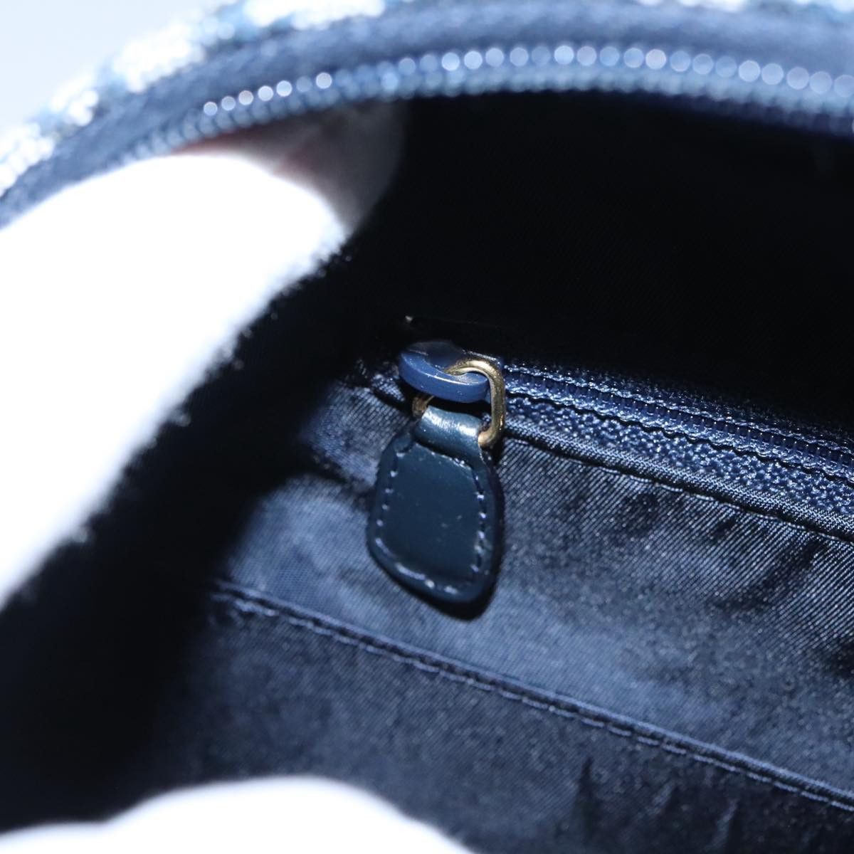 Dior Double Saddle Navy Canvas Handbag (Pre-Owned) Size ONE SIZE - 12 Thumbnail