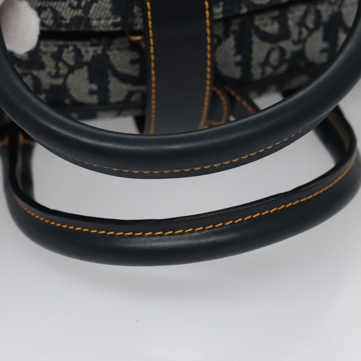 Dior Double Saddle Navy Canvas Handbag (Pre-Owned) Size ONE SIZE - 5 Thumbnail