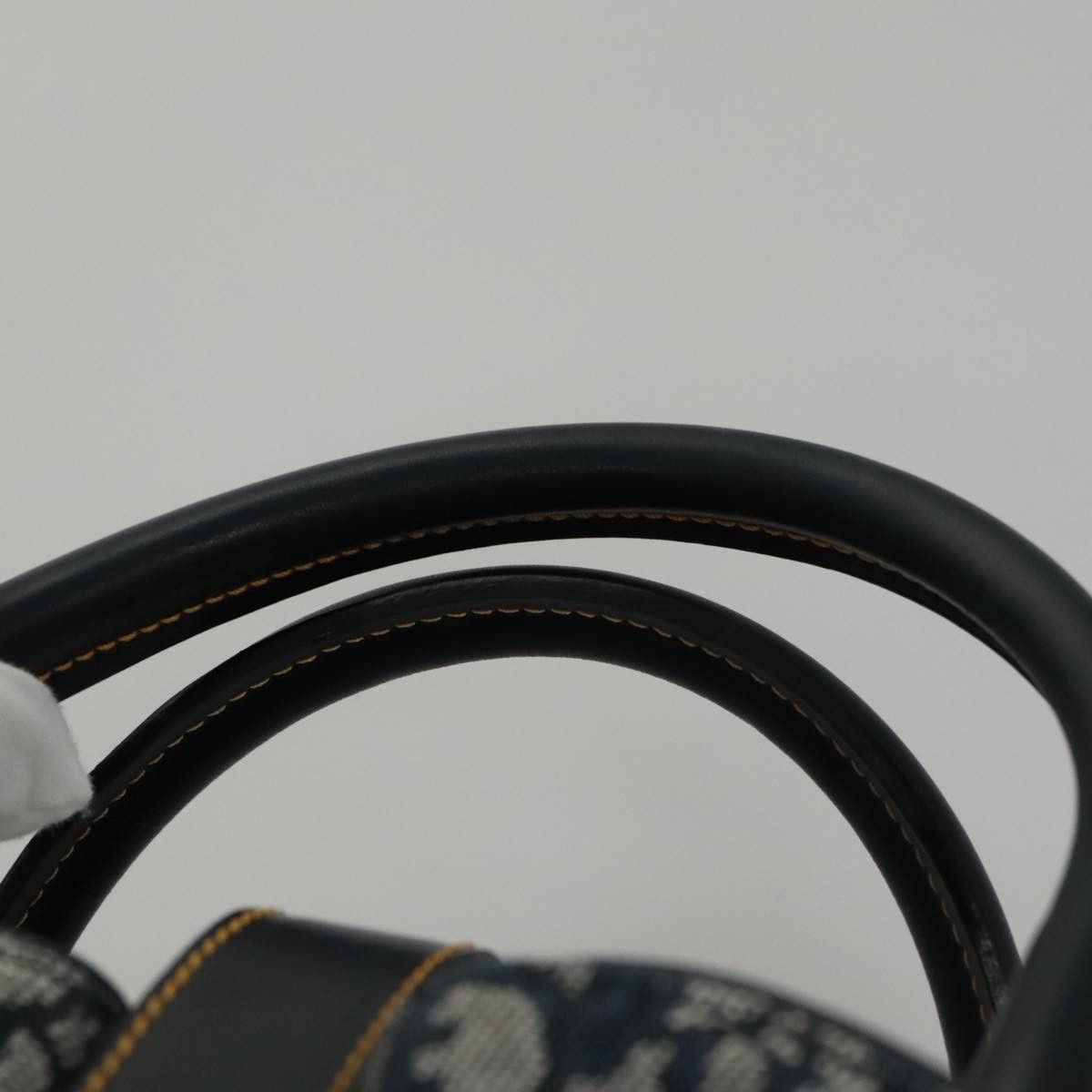 Dior Double Saddle Navy Canvas Handbag (Pre-Owned) Size ONE SIZE - 6 Thumbnail